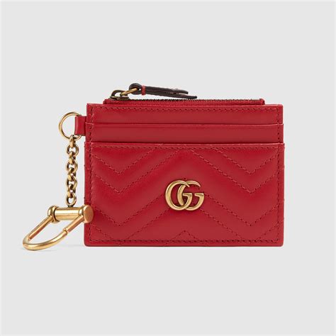 red gucci keychain pouch|Gucci keychain price.